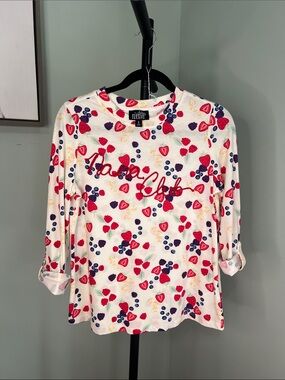 Feeling Festive "Nana Club" Fruit Print Grandma Gift Nana Shirt Sz S